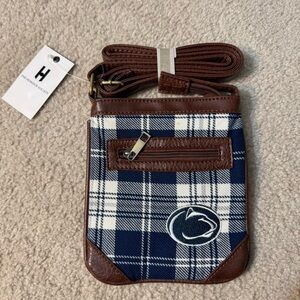 The Honour Society Penn State Nittany Lions Plaid Crossbody Purse Bag